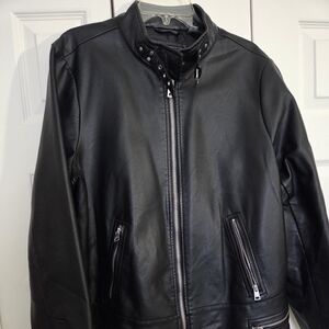 Levi's Sleek Black Vegan Leather Jacket